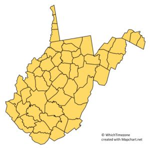 west virginia time zone|time in wv today date.